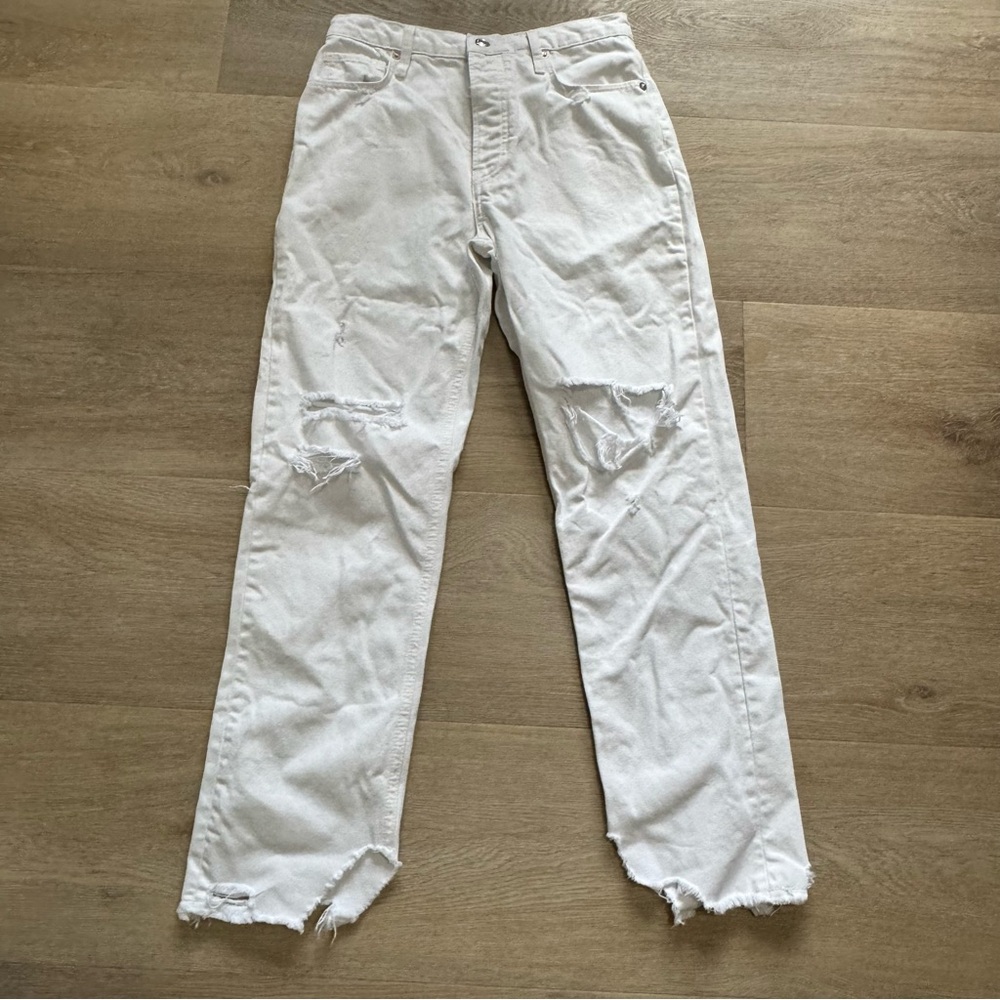 We the Free Free People White Denim Jeans